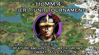 First tier unit tournament: whos the strongest? (part 5)/ Heroes of Might and Magic 4 creature test