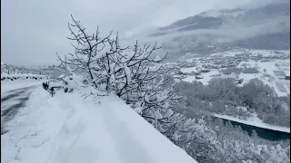 SAME Explorer 80 durante le operazioni di sgombero neve in Valtellina (2020)