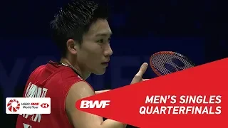 QF | MS | Kento MOMOTA (JPN) [1] vs KIDAMBI Srikanth (IND) [7] | BWF 2019