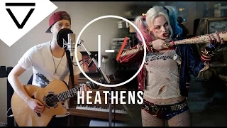 Heathens - Twenty One Pilots (Acoustic Loop Pedal Cover) With Lyrics And Tabs!