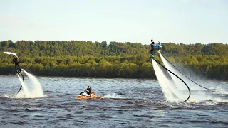 Флайборд шоу от сборной Flyboard RF. Отель чайка Нижний Новгород