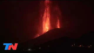 LA ERUPCIÓN DEL VOLCÁN EN LA PALMA: La lava, a punto de llegar al mar - TN EN ESPAÑA