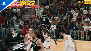 Nets vs Bulls - NBA 2k22  PS5 (4k HDR) Gameplay highlights |  G6playroom