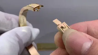 Cartier covered diamond bracelet switch test