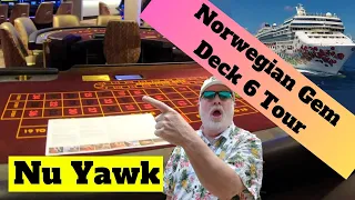 🟡 Norwegian Gem | Extensive Tour of the Casino, Restaurants, Bars & Lounges On The Cruise Ship Gem!