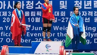 Vanessa Sarno - Gold ulit for Phillipines -ASIAN YOUTH JUNIOR WIEGHTLIFTING CHAMPIONSHIP