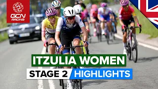 Punchy Day Of Constant Attacking! | Itzulia Women 2022 Stage 2 Highlights