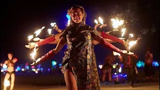 Lumidance FIRE Conclave 🔥 BURNING MAN Camp Performance Metamorphosis 2019 - Metamorphosis of Mulan