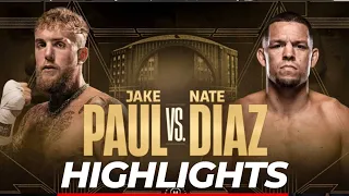 Jake Paul vs Nate Diaz Highlights