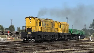 Тепловозы ЧМЭ3-4132+4325 с хозяйственным поездом / CME3-4132+4325 with maintenance train