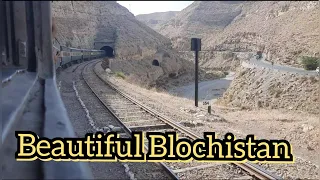 6.49 Mints of Mesmerizing BOLAN Pass Blochistan | Train Going through Tunnels & Mountains.
