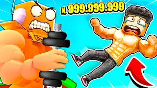 ТОЛКАЮ САМЫХ СИЛЬНЫХ КАЧКОВ 999.999.999 СИЛЫ ЧЕЛЛЕНДЖ ROBLOX Push Simulator