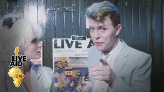 David Bowie - Backstage Interview (Live Aid 1985)