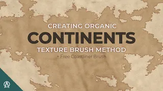 Creating Continents on Fantasy Maps | Texture Brush Method + FREE Brush