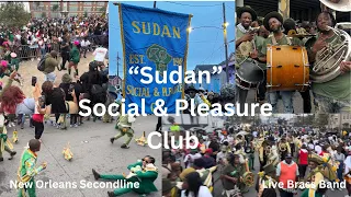 Sudan Social & Pleasure Secondline|2hr live brass music| Authentic New Orleans secondline & Brass