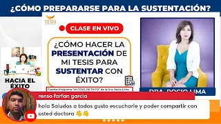 Los mejores TIPS para una SUSTENTACIÓN de éxito con la Dra.Rocio Lima😇❤️🔥