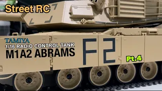 Street RC Assembly TAMIYA 1/16 Radio Control Tank M1A2 ABRAMS Pt.4