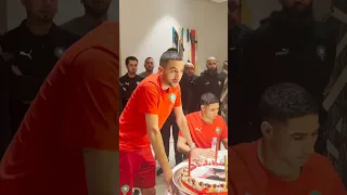 Ziyech birthday with Hakimi and Brahim Diaz - happy birthday Hakim