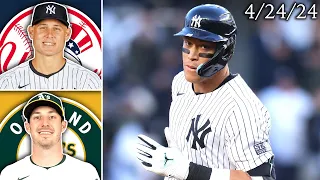 New York Yankees vs Oakland A's | Game Highlights | 4/24/24