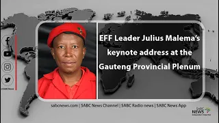 EFF leader Julius Malema addresses the Gauteng Plenum