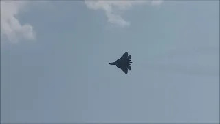 MAKS 2021. Su-57 flight demonstration