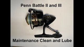 Penn Battle II and III Maintenance Clean and Lube