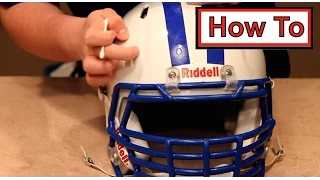 How to | Get Paint/Scuff Marks Off Football Helmets