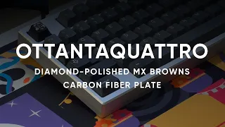 Merisi Ottantaquattro with Diamond-polished MX Browns on Carbon Fiber Plate - Typing Test