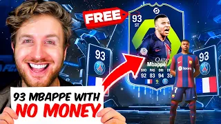 How I got 93 POTM Mbappe in 20 Days with £0 Spent in EA FC 24!