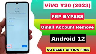 ViVO Y20 FRP BYPASS 2023 ( WITHOUT PC ) Vivo Y20 Google Account Lock Remove Android 12