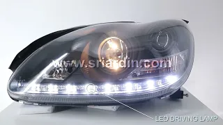 Mercedes S-Class W220 Projector Head Lamp with LED Driving Lamp