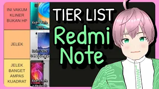 Tier List HP Xiaomi seri Redmi Note (Redmi Note 1 - 13) menurut opini saya [vTuber Indonesia]