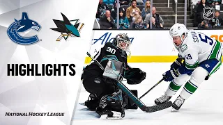 NHL Highlights | Canucks @ Sharks 12/14/19