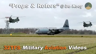 [4K] "Props & Rotors" | NH90, CH47D, C130H | MVK De Kooy (EHKD)