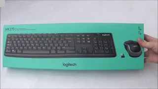 Logitech MK270 Wireless Keyboard & Mouse Combo Unboxing and First Look