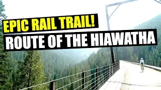 Route of the Hiawatha Bike Trail! Can't believe this exists!