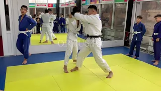 Дзюдо бросок спинка с колен.  Judo Drop Seoi Nage.