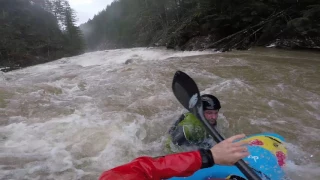 GoPro: Swimming down a flooded river