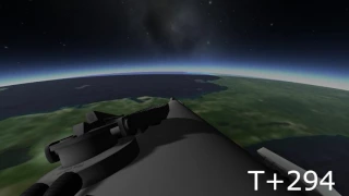 Kerbal Space Program - Falcon 9 Landing with RSS and kOS