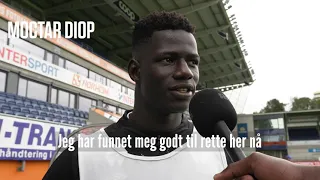 Moctar Diop om den første tiden i Ålesund