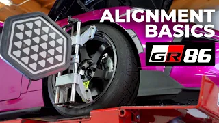 411 Alignment Basics - 22 Toyota GR86 w/BC racing coilovers + Volk TE37's
