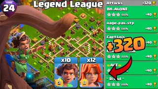 Th16 Legend League Attacks Strategy! +320 May Season Day 24 : Clash Of Clans