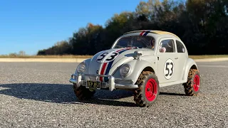 Custom Herbie @fmsmodelRC Rochobby Kommandeurwagen Beetle w/ FCX24 Wheels & Tires