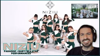 FIRST TIME REACTION TO NiziU(니쥬) - 'Paradise' & 'Baby I'm a Star' Dance Performances  | 🧊 🌟🌟