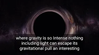 Black hole explained in one minute