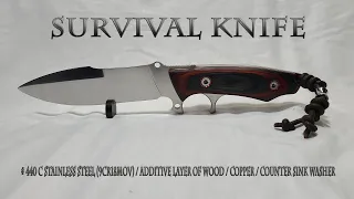 KNIFE MAKING / SURVIVAL KNIFE 수제칼 만들기 # 109