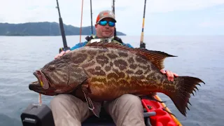 Deep Sea Kayak Fishing for MONSTER Grouper {CATCH CLEAN COOK}