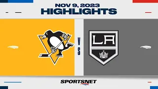 NHL Highlights | Penguins vs. Kings - November 9, 2023