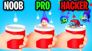 NOOB vs PRO vs HACKER In BOUNCE AND COLLECT!? (ALL LEVELS!)