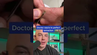 Doctor reacts to the perfect extraction! #dermreacts #doctorreacts #extraction